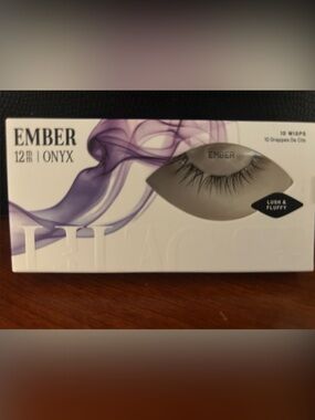 Onyx Lush & Fluffy False Eyelashes - Black